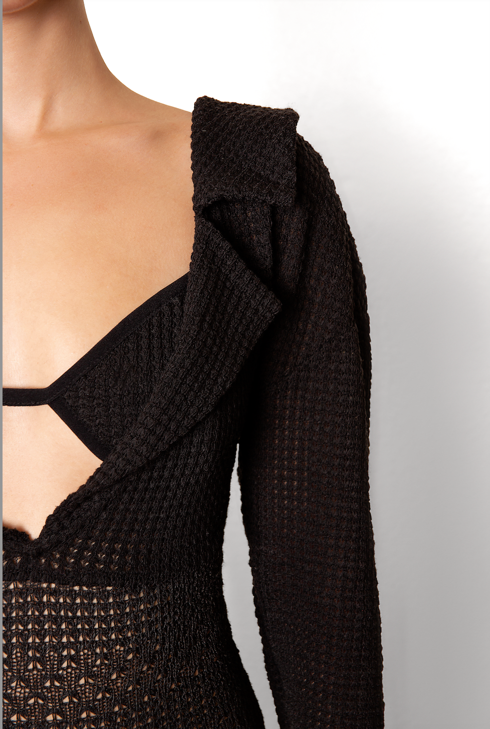 Lace Textured Knit 2-Piece Jumpsuit