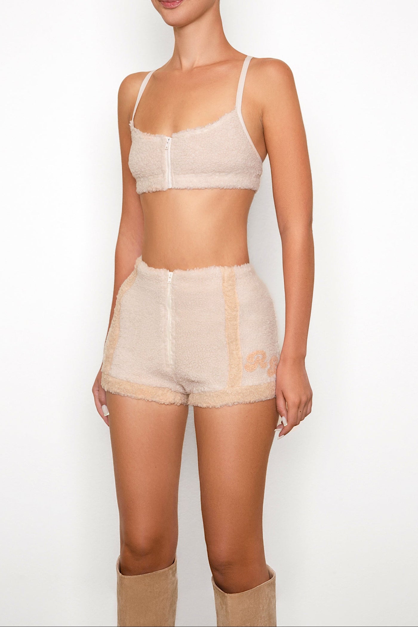 The Alps Sherpa 2-Piece Bralette Shorts Set