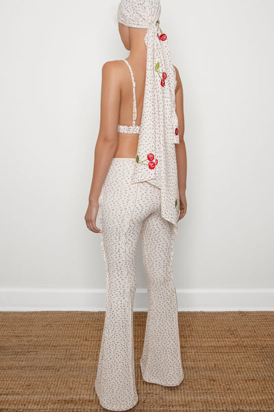 Cherry Blossom Appliqué Scarf