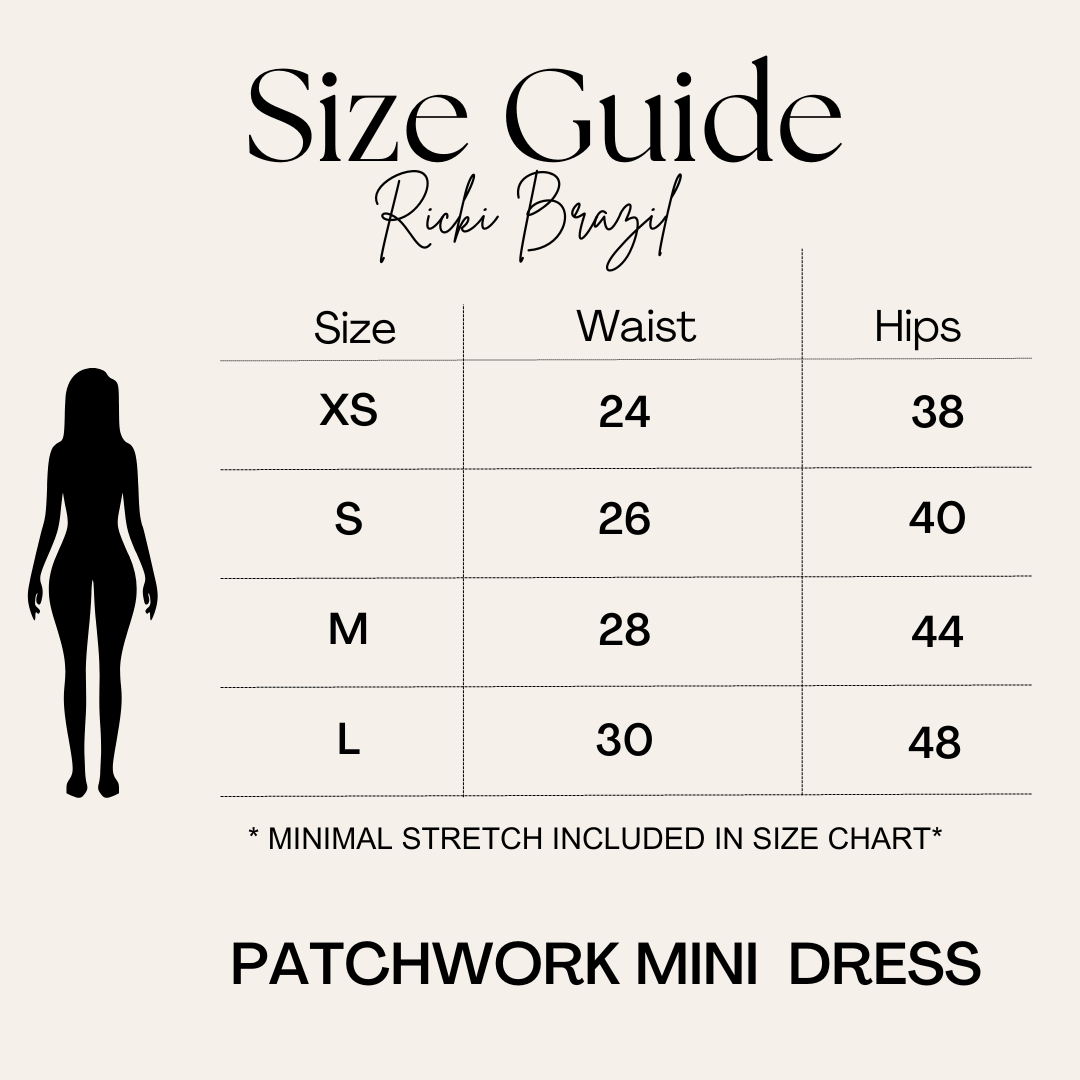 Patchwork Metallic Mini Dress