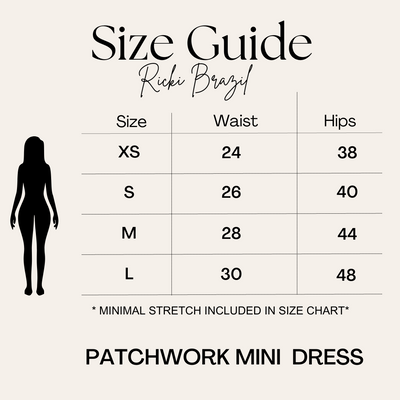 Patchwork Metallic Mini Dress