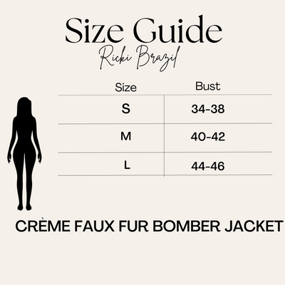 Crème Fux Fur Bomber Jacket