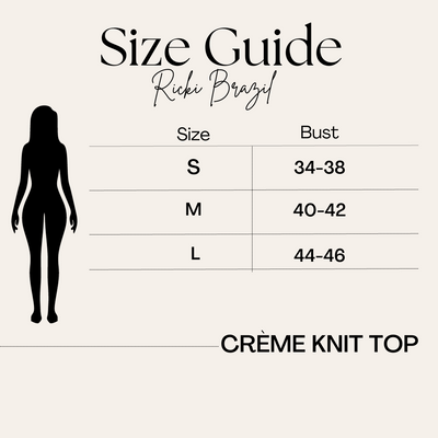 Crème Knit Top