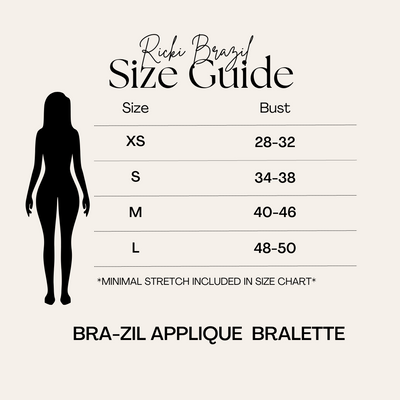 Brazil Knit Appliqué Bralette