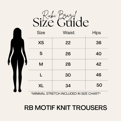 RB Motif Net Trouser Knit Set