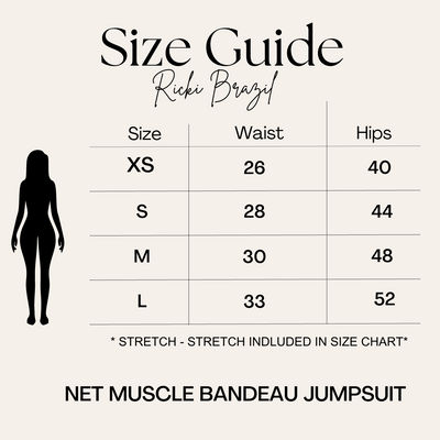RB Daily Raw Edge Muscle Bandeau Net Jumpsuit