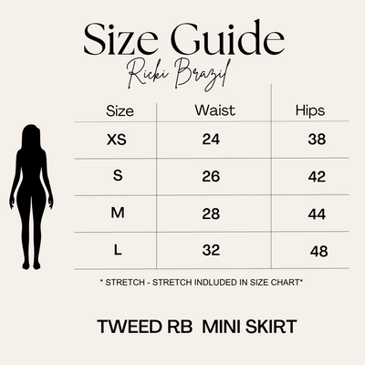 Tweed Sailor 3-Piece Mini Skirt Set
