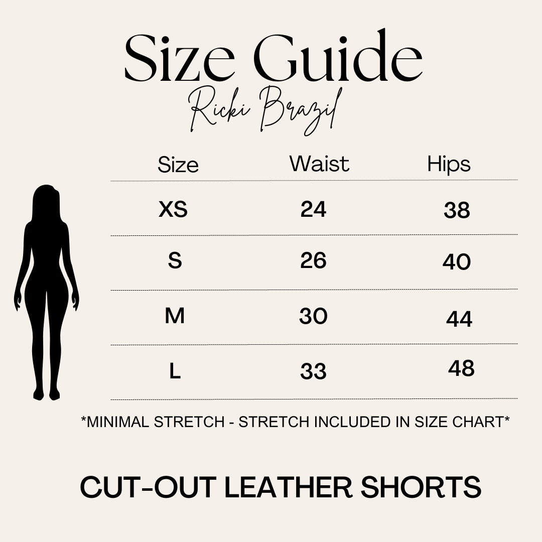 Cut Out Vegan Leather Jacket Shorts Set