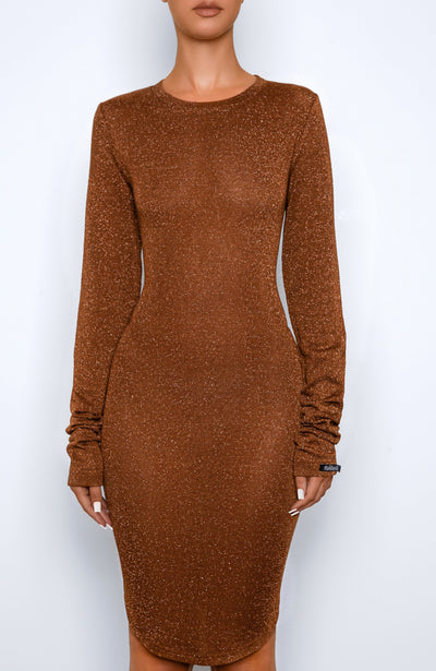 RB Daily Boifriend Metallic T-Shirt Dress