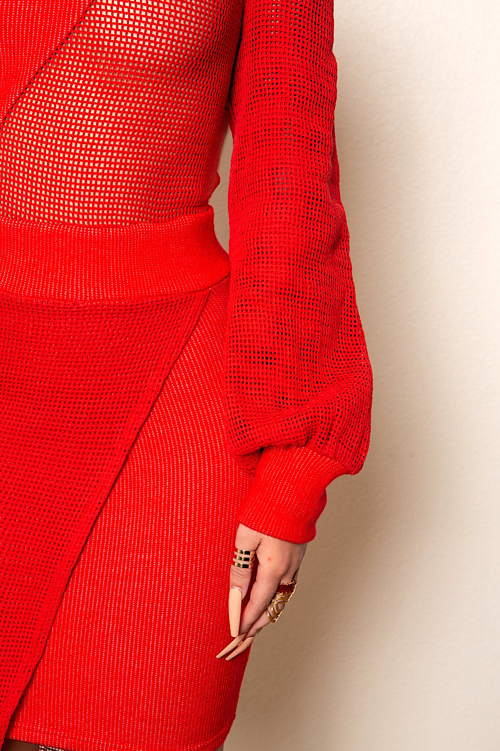 Rich Red TN Pouch Dress