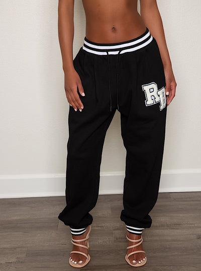 Letterman Low-Rise Appliqué Sweatpants
